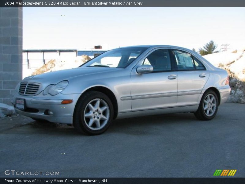 Brilliant Silver Metallic / Ash Grey 2004 Mercedes-Benz C 320 4Matic Sedan