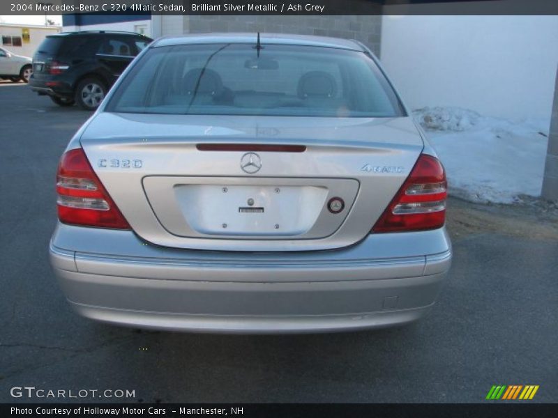 Brilliant Silver Metallic / Ash Grey 2004 Mercedes-Benz C 320 4Matic Sedan