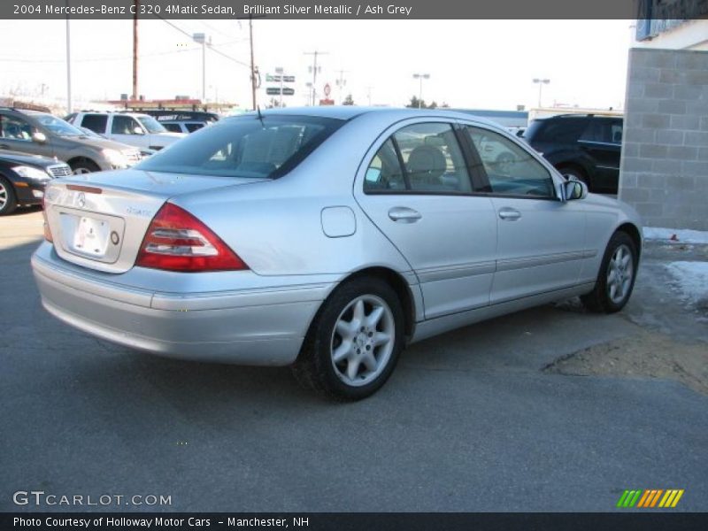 Brilliant Silver Metallic / Ash Grey 2004 Mercedes-Benz C 320 4Matic Sedan
