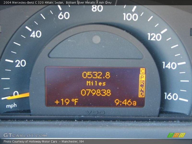 Brilliant Silver Metallic / Ash Grey 2004 Mercedes-Benz C 320 4Matic Sedan