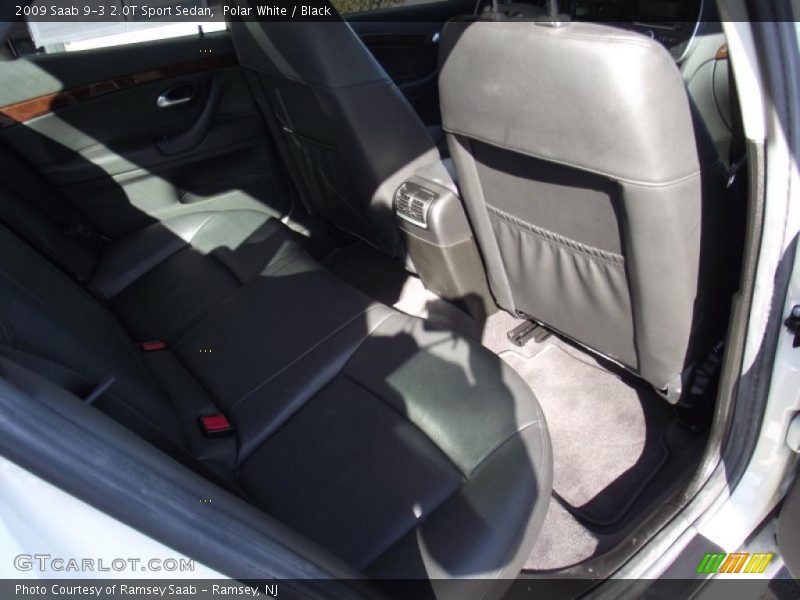 Polar White / Black 2009 Saab 9-3 2.0T Sport Sedan