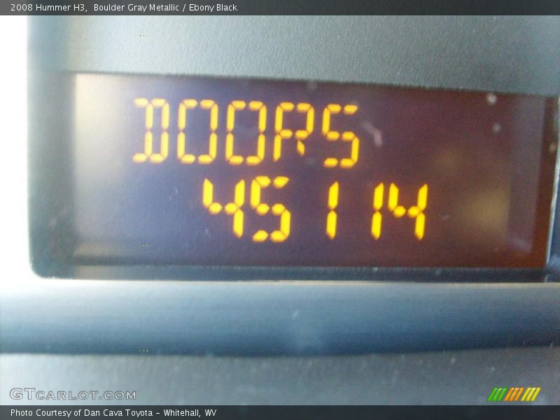 Boulder Gray Metallic / Ebony Black 2008 Hummer H3