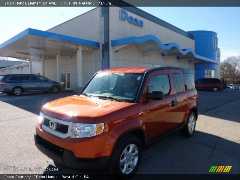 Citrus Fire Metallic / Titanium 2010 Honda Element EX 4WD