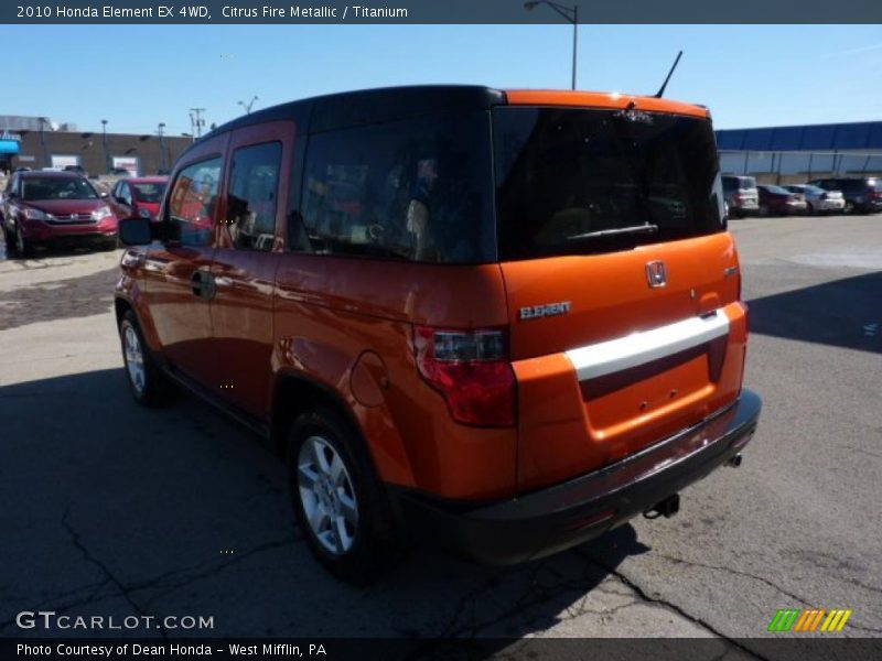 Citrus Fire Metallic / Titanium 2010 Honda Element EX 4WD