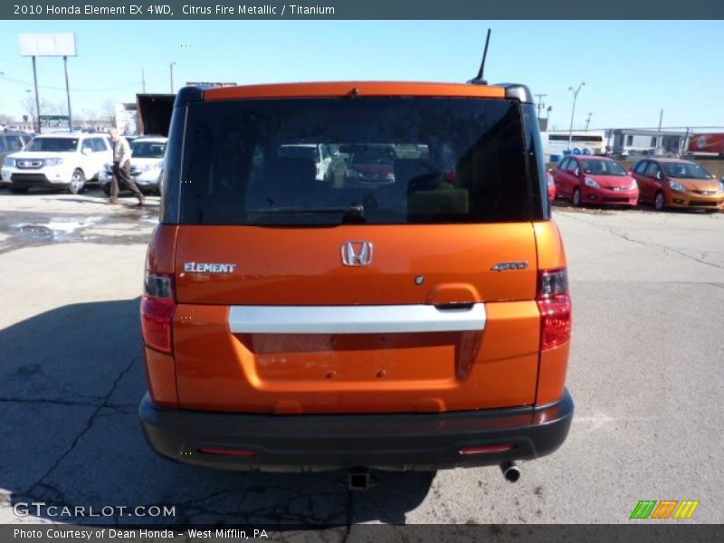 Citrus Fire Metallic / Titanium 2010 Honda Element EX 4WD