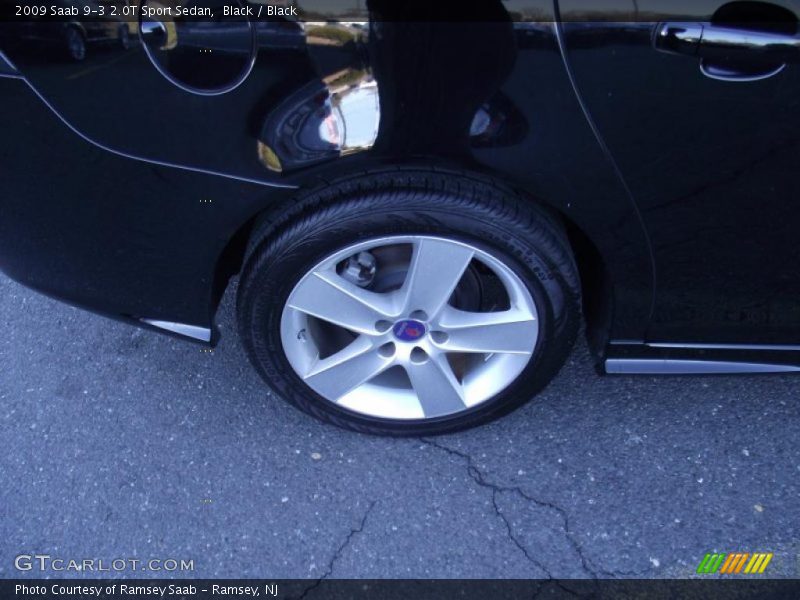 Black / Black 2009 Saab 9-3 2.0T Sport Sedan