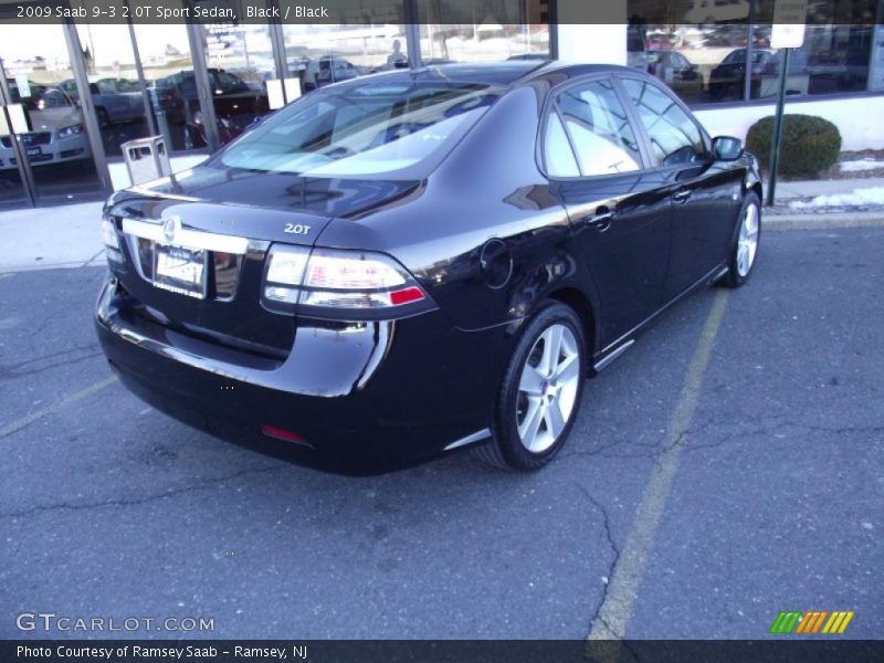 Black / Black 2009 Saab 9-3 2.0T Sport Sedan