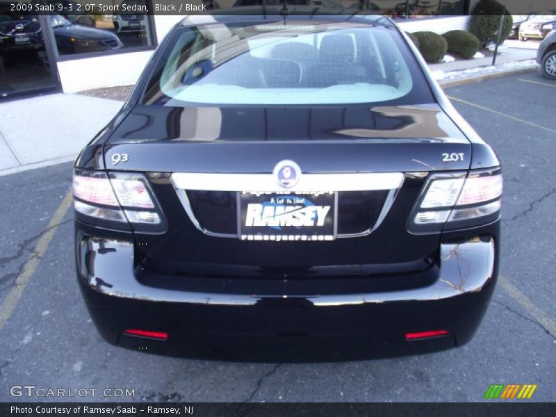 Black / Black 2009 Saab 9-3 2.0T Sport Sedan