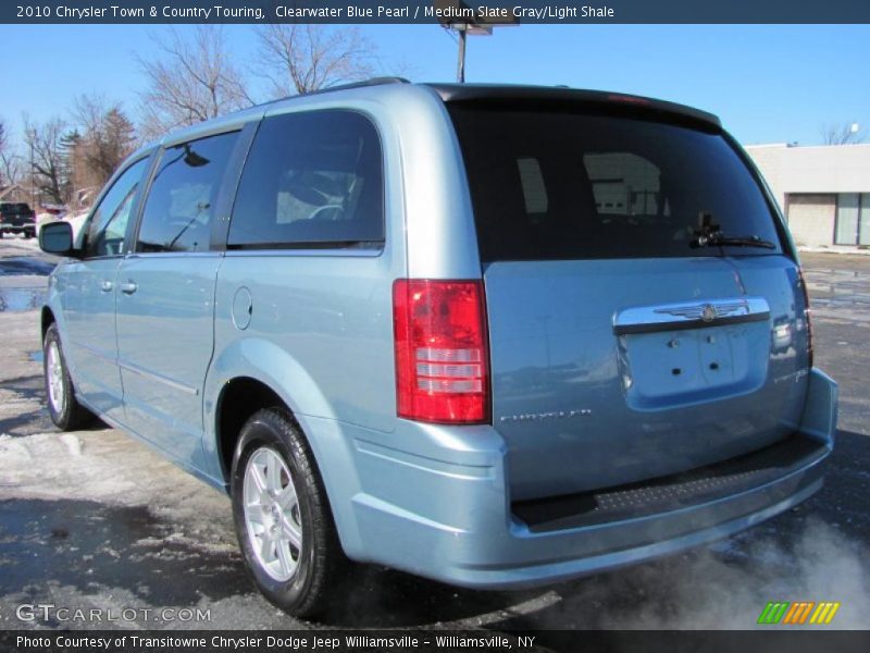 Clearwater Blue Pearl / Medium Slate Gray/Light Shale 2010 Chrysler Town & Country Touring