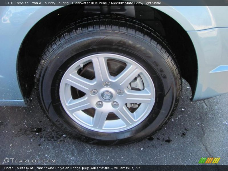 Clearwater Blue Pearl / Medium Slate Gray/Light Shale 2010 Chrysler Town & Country Touring