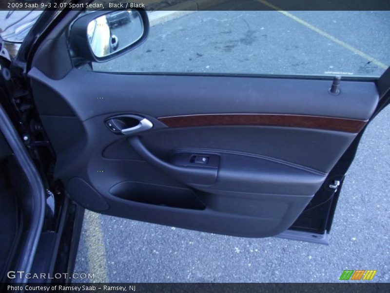 Black / Black 2009 Saab 9-3 2.0T Sport Sedan