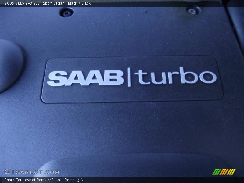 Black / Black 2009 Saab 9-3 2.0T Sport Sedan