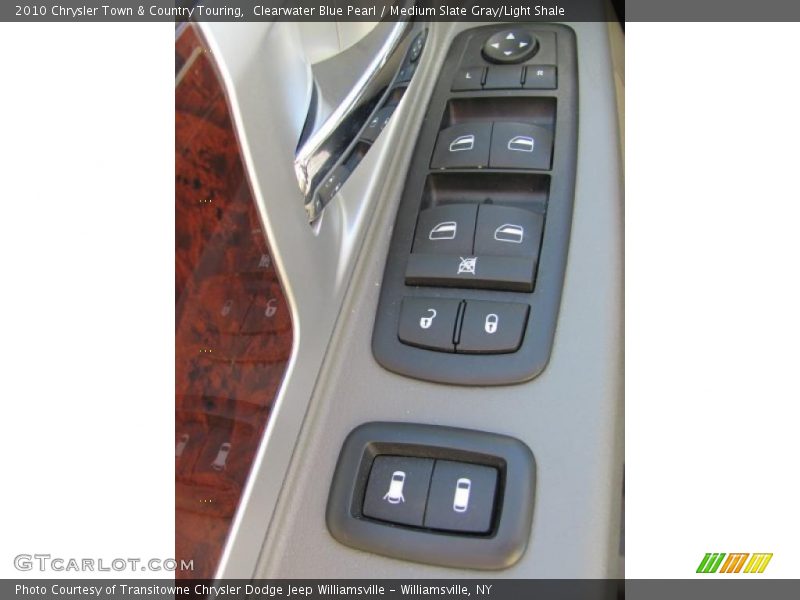 Clearwater Blue Pearl / Medium Slate Gray/Light Shale 2010 Chrysler Town & Country Touring