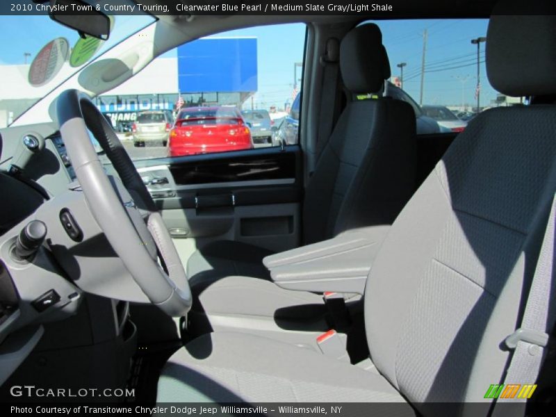 Clearwater Blue Pearl / Medium Slate Gray/Light Shale 2010 Chrysler Town & Country Touring