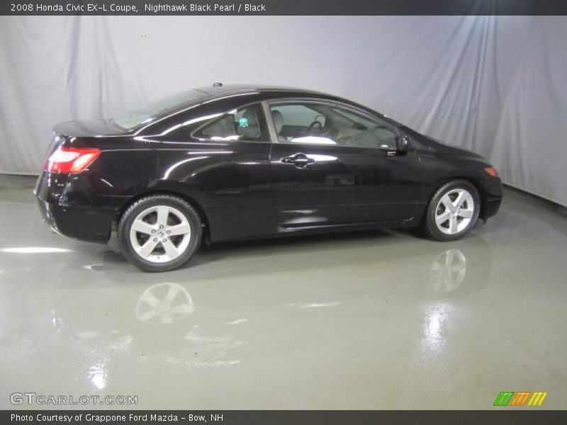 Nighthawk Black Pearl / Black 2008 Honda Civic EX-L Coupe