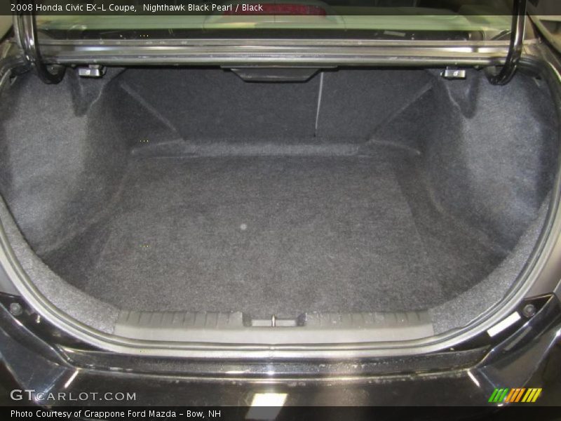 Nighthawk Black Pearl / Black 2008 Honda Civic EX-L Coupe