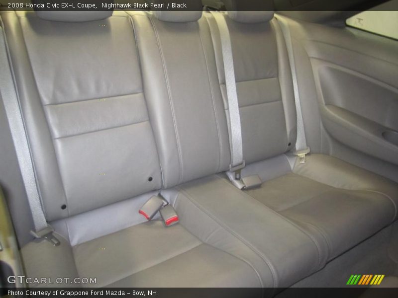 Nighthawk Black Pearl / Black 2008 Honda Civic EX-L Coupe