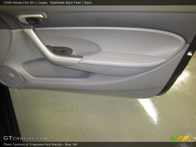 Nighthawk Black Pearl / Black 2008 Honda Civic EX-L Coupe