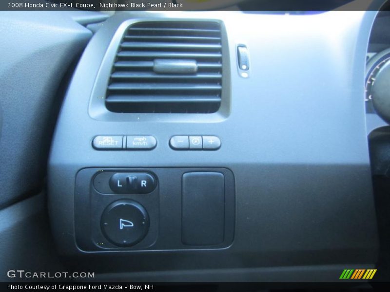 Nighthawk Black Pearl / Black 2008 Honda Civic EX-L Coupe