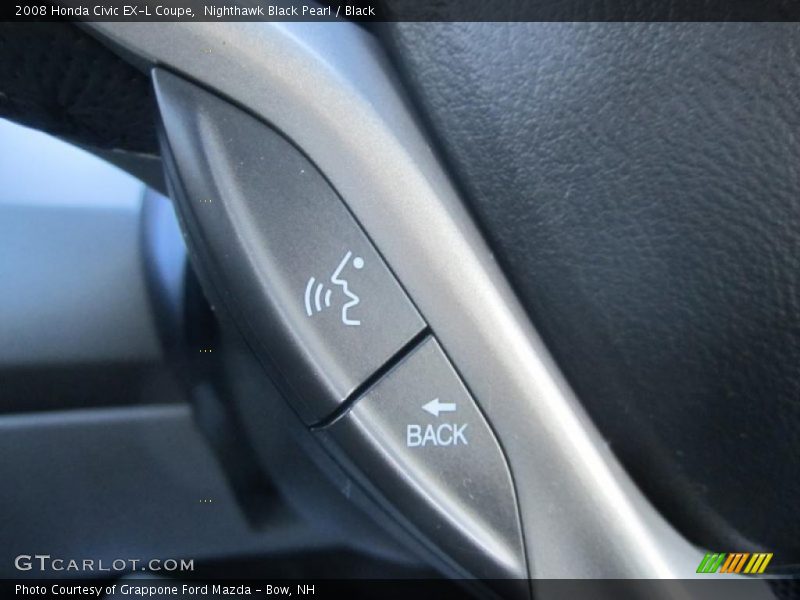 Nighthawk Black Pearl / Black 2008 Honda Civic EX-L Coupe