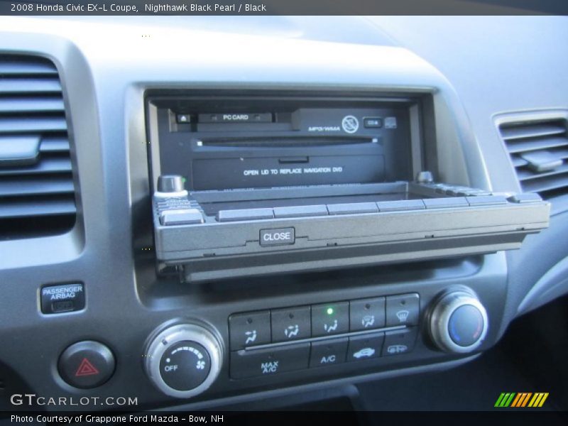 Nighthawk Black Pearl / Black 2008 Honda Civic EX-L Coupe