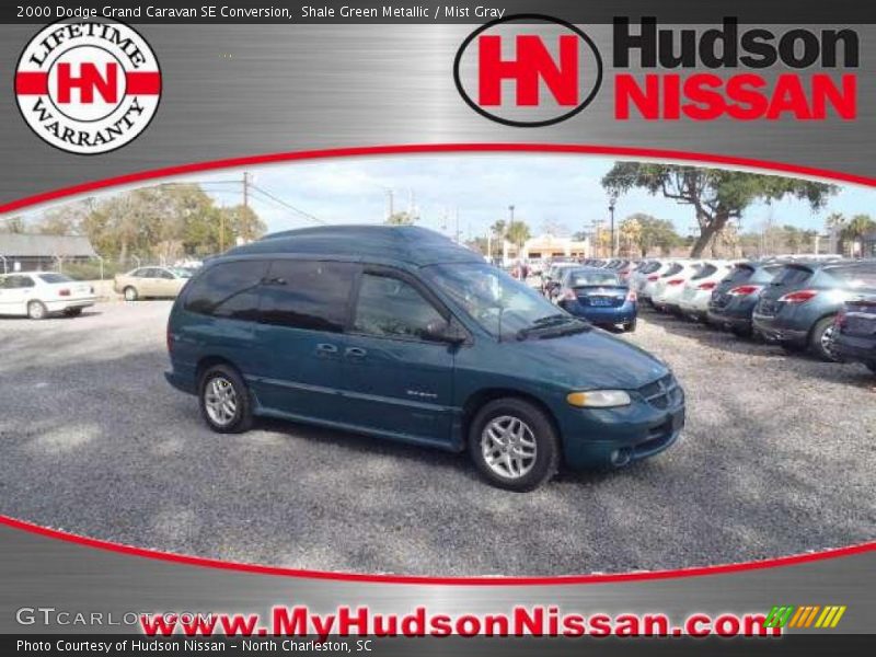 Shale Green Metallic / Mist Gray 2000 Dodge Grand Caravan SE Conversion
