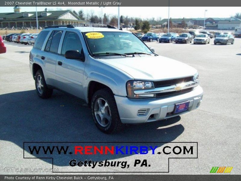 Moondust Metallic / Light Gray 2007 Chevrolet TrailBlazer LS 4x4