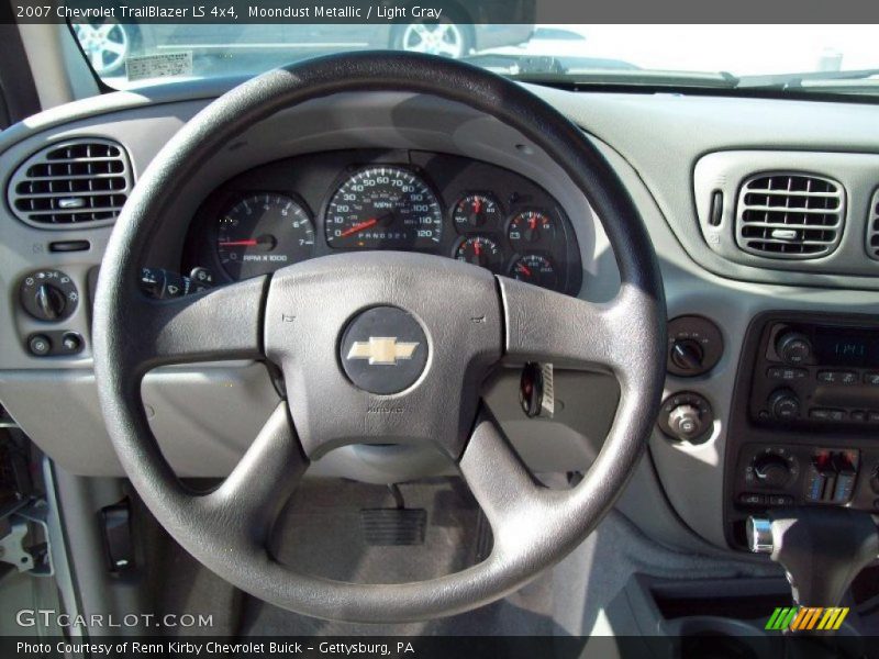 Moondust Metallic / Light Gray 2007 Chevrolet TrailBlazer LS 4x4