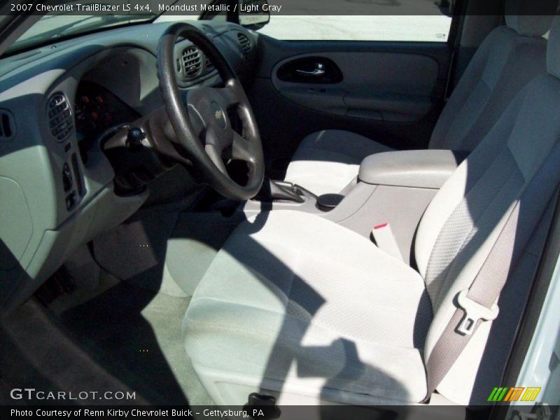 Moondust Metallic / Light Gray 2007 Chevrolet TrailBlazer LS 4x4