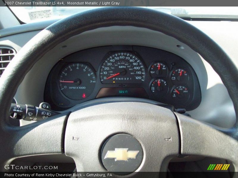 Moondust Metallic / Light Gray 2007 Chevrolet TrailBlazer LS 4x4