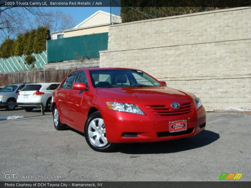Barcelona Red Metallic / Ash 2009 Toyota Camry LE