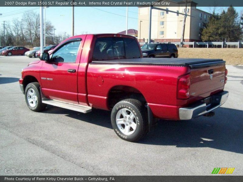  2007 Ram 1500 SLT Regular Cab 4x4 Inferno Red Crystal Pearl