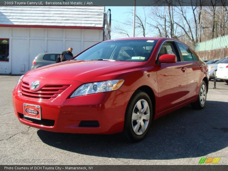 Barcelona Red Metallic / Ash 2009 Toyota Camry LE
