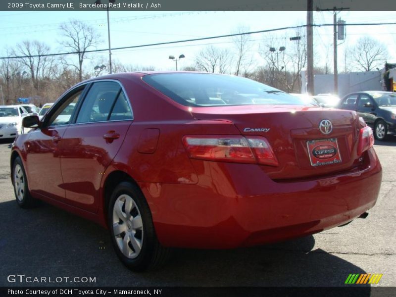 Barcelona Red Metallic / Ash 2009 Toyota Camry LE