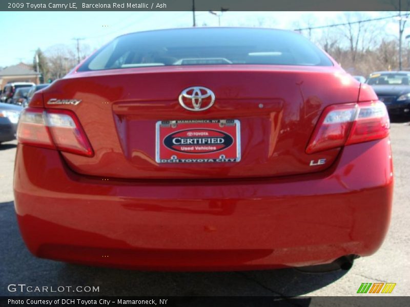 Barcelona Red Metallic / Ash 2009 Toyota Camry LE