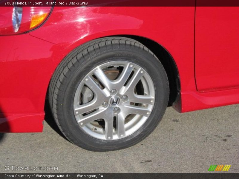 Milano Red / Black/Grey 2008 Honda Fit Sport