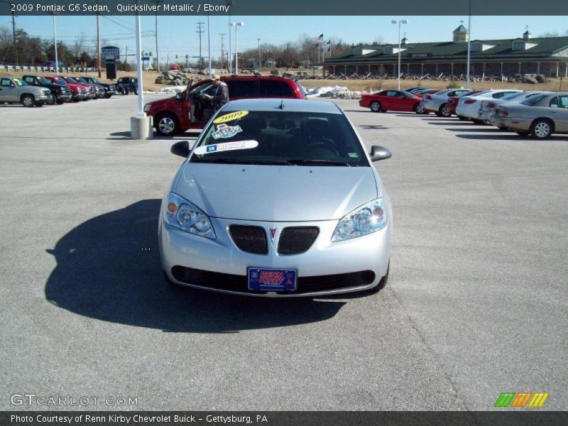 Quicksilver Metallic / Ebony 2009 Pontiac G6 Sedan