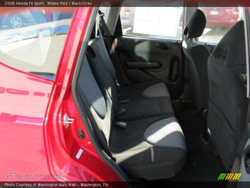 Milano Red / Black/Grey 2008 Honda Fit Sport
