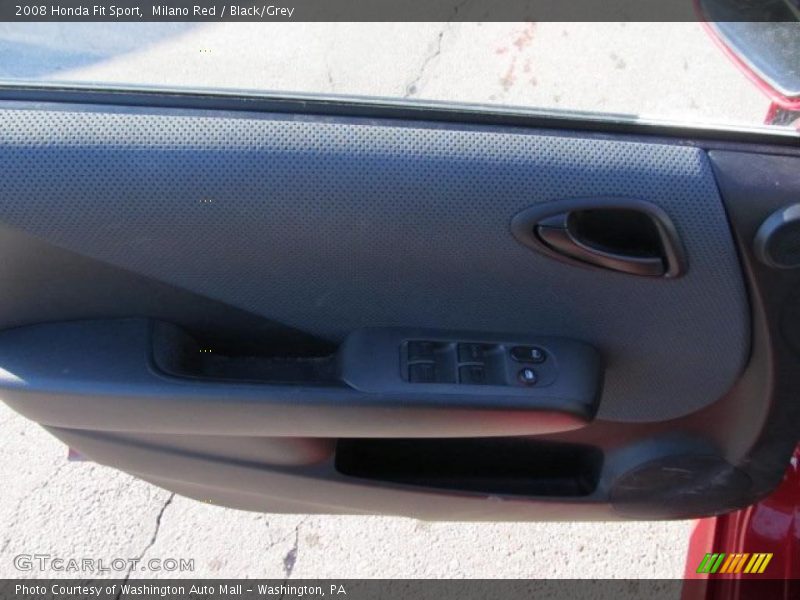 Milano Red / Black/Grey 2008 Honda Fit Sport