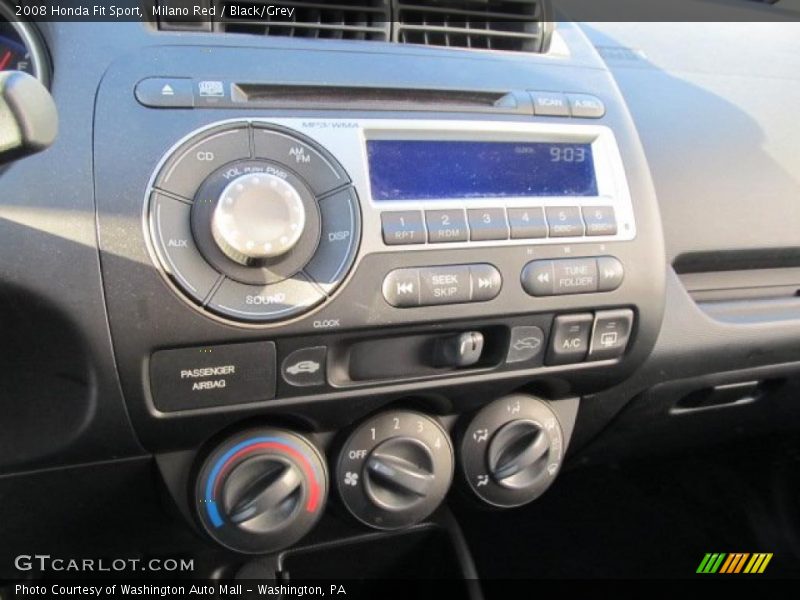 Milano Red / Black/Grey 2008 Honda Fit Sport