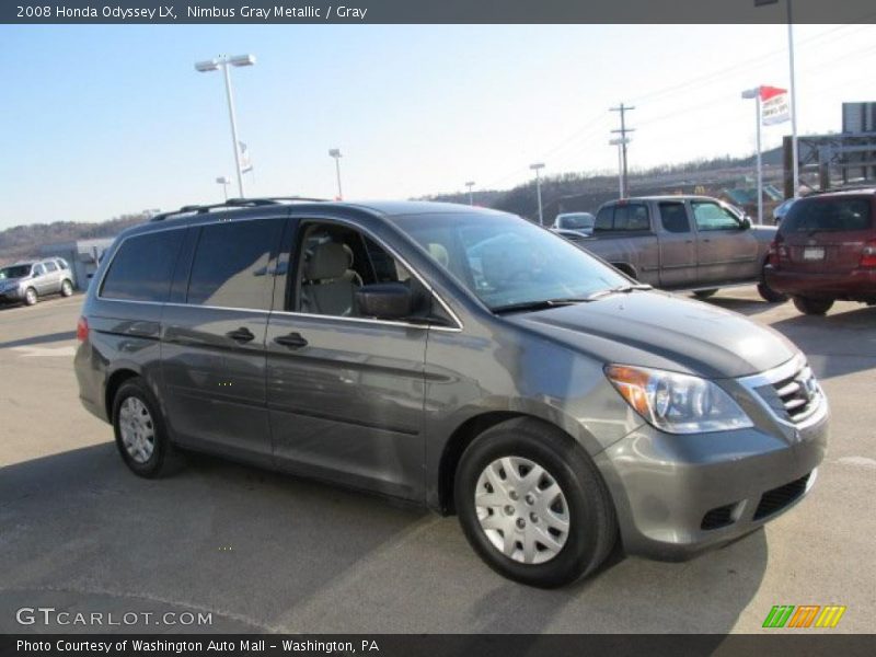Nimbus Gray Metallic / Gray 2008 Honda Odyssey LX