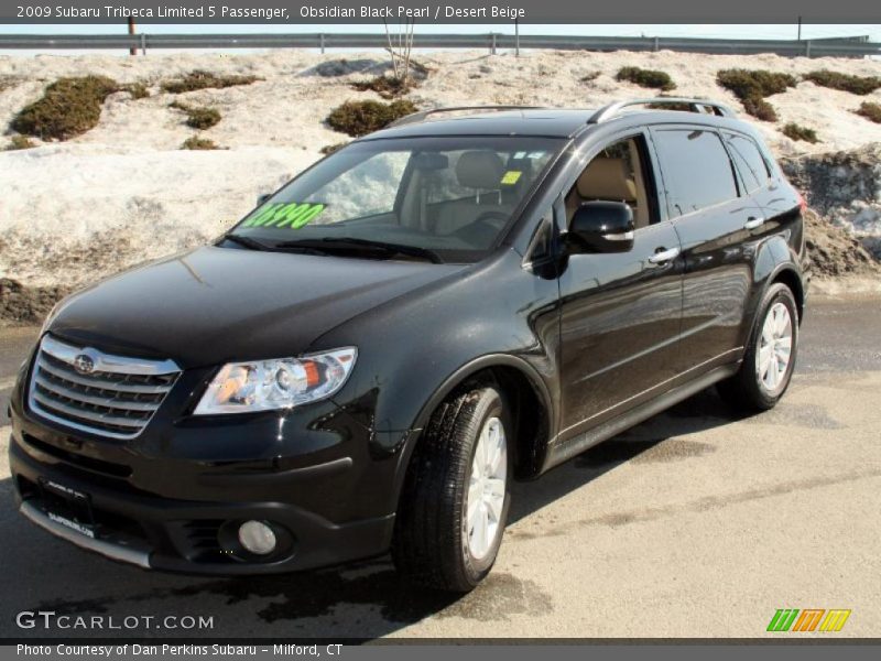 Obsidian Black Pearl / Desert Beige 2009 Subaru Tribeca Limited 5 Passenger