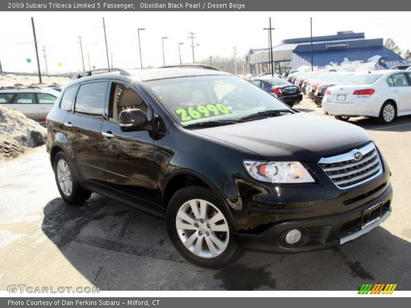 Obsidian Black Pearl / Desert Beige 2009 Subaru Tribeca Limited 5 Passenger