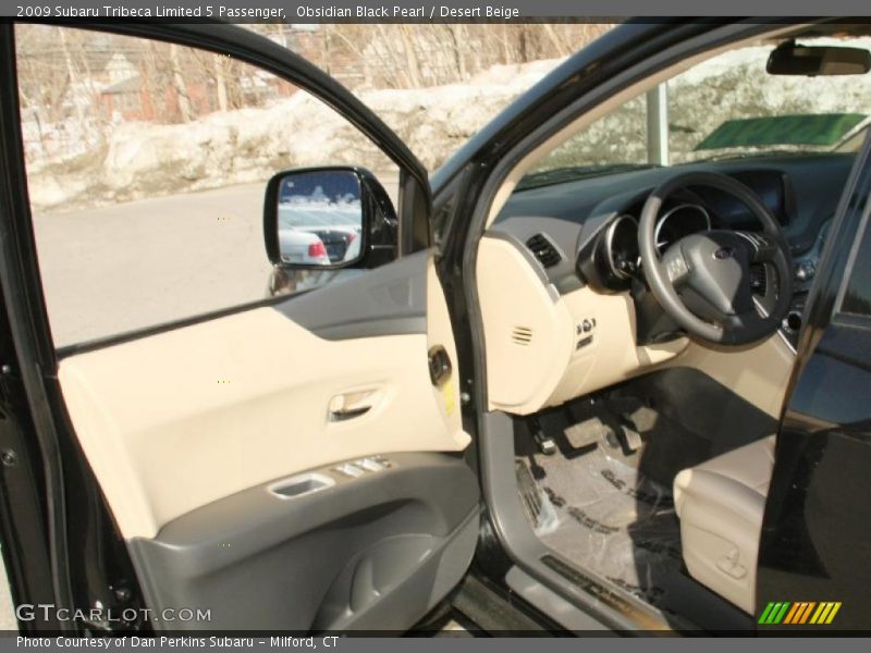 Obsidian Black Pearl / Desert Beige 2009 Subaru Tribeca Limited 5 Passenger