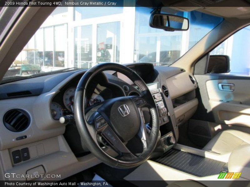 Nimbus Gray Metallic / Gray 2009 Honda Pilot Touring 4WD