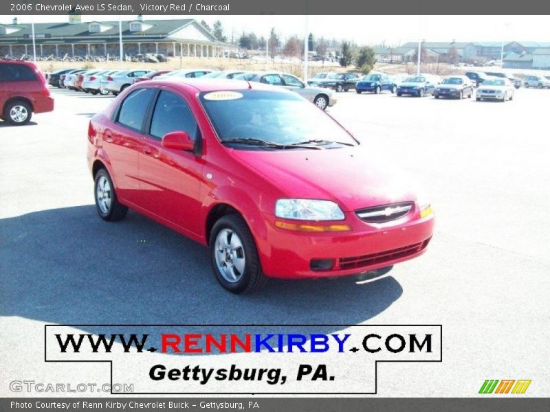 Victory Red / Charcoal 2006 Chevrolet Aveo LS Sedan