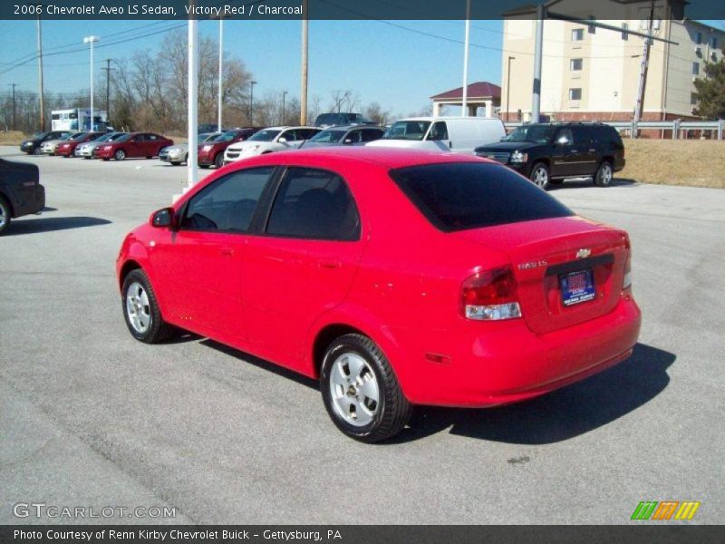 Victory Red / Charcoal 2006 Chevrolet Aveo LS Sedan