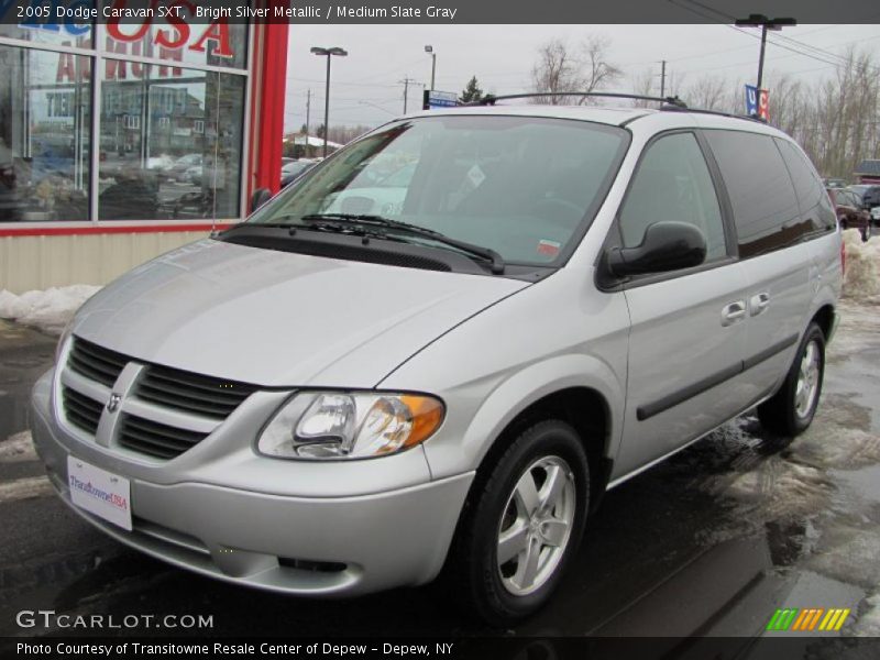 Bright Silver Metallic / Medium Slate Gray 2005 Dodge Caravan SXT