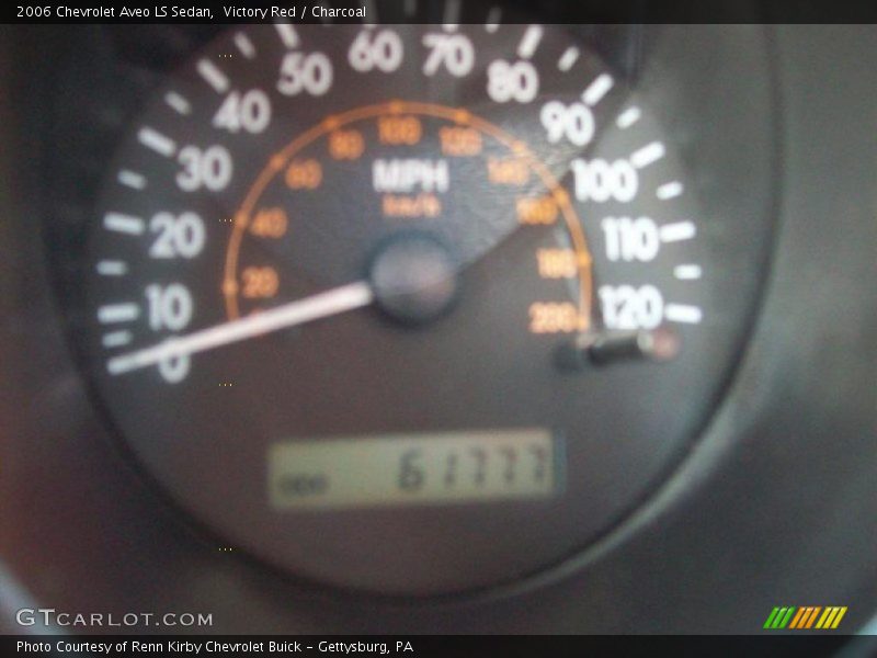 Victory Red / Charcoal 2006 Chevrolet Aveo LS Sedan