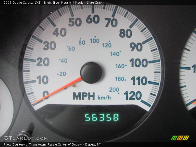 Bright Silver Metallic / Medium Slate Gray 2005 Dodge Caravan SXT